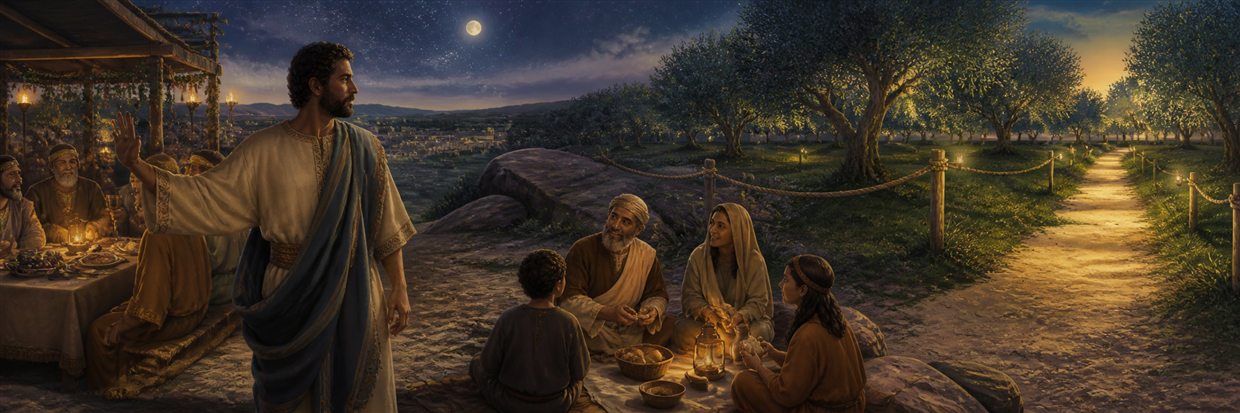 A worshiper leaves an idol feast for community, inheritance, and a bright path