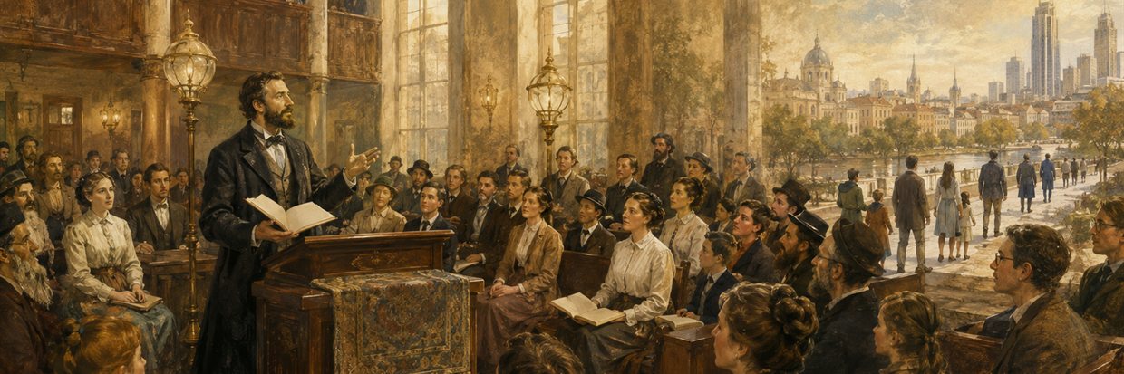 A Reform Jewish congregation joining inherited prayer with everyday language